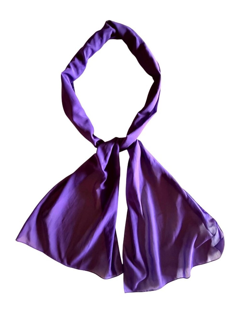 Sheer Purple Scarf 90 Inch Extra Long Lightweight Wrap Shawl Sash Versatile